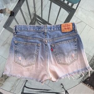 Levi's Custom Ombre Cut-Off Jean Shorts